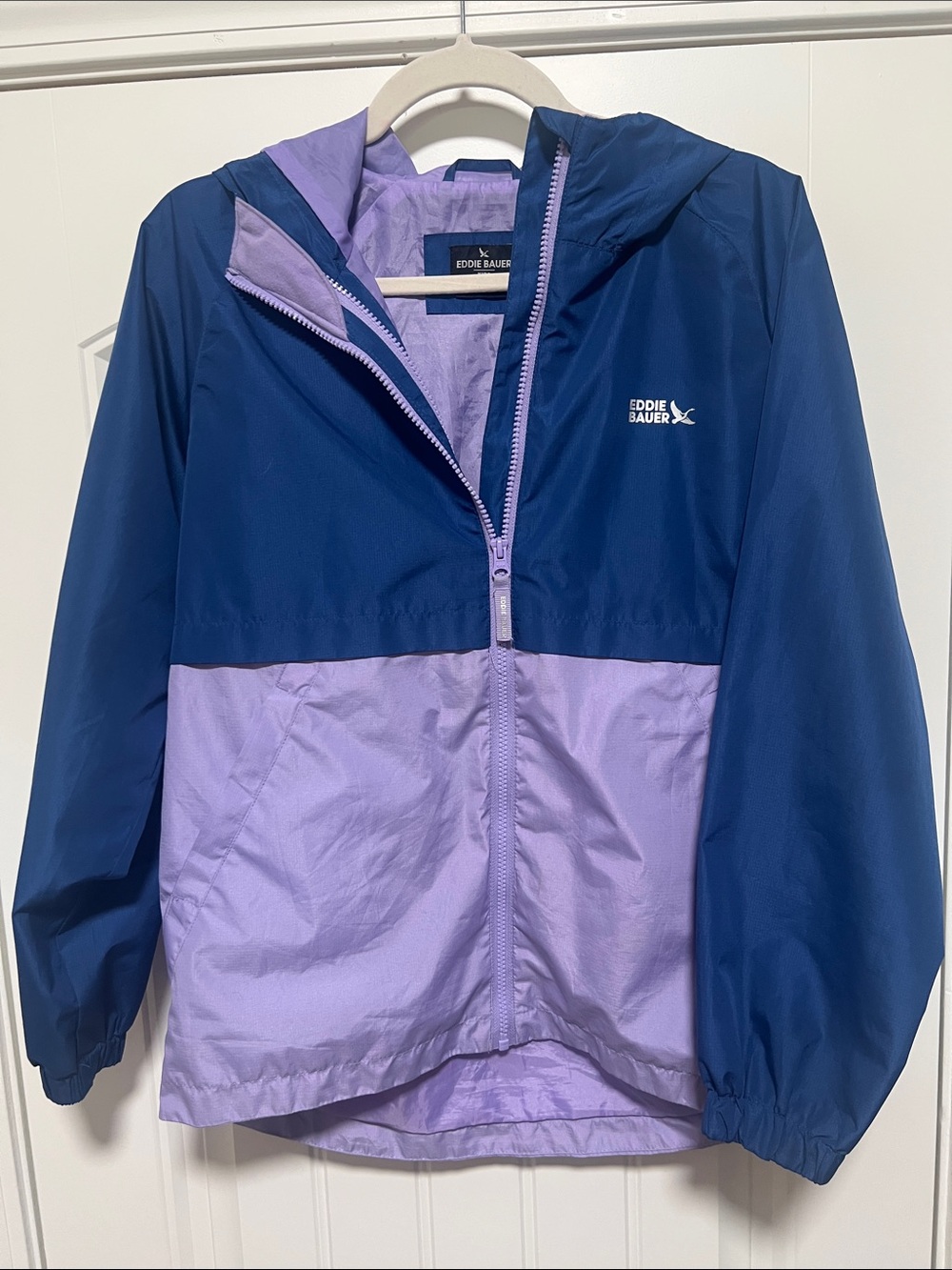 Eddie Bauer Girls' 3-in-1 Jacket in Blue/Lavender YL 14/16